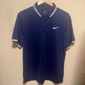 🆕Nike Men’s Dri Fit Golf Polo- Color Navy - Size Men’s Large — Golf, Tennis